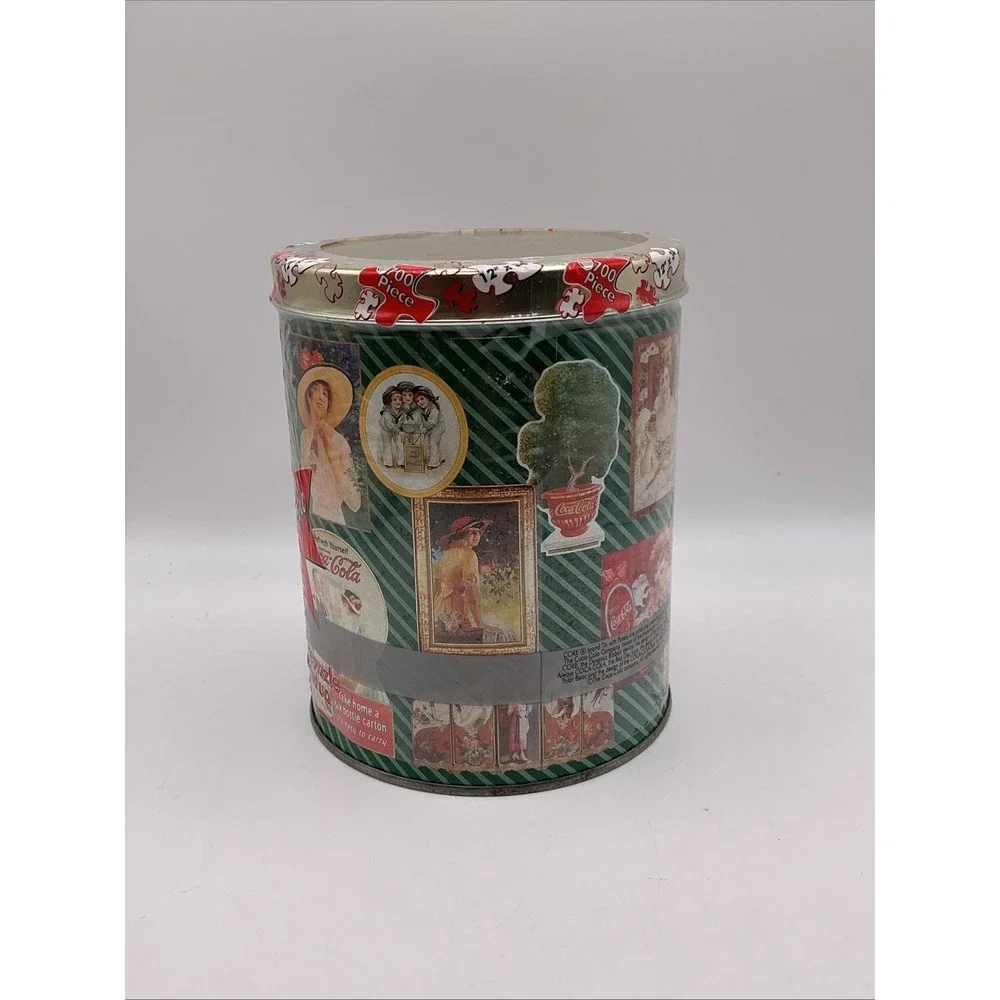 Vintage 1995 Coca Cola Coke Montage 700 Piece Jigsaw Puzzle in Tin